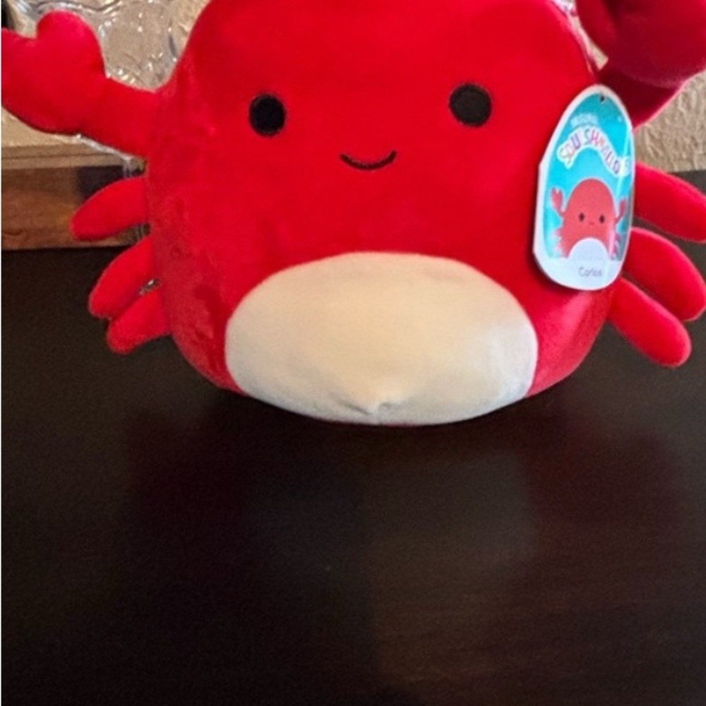 Squishmallows Bright Red Crab Plush